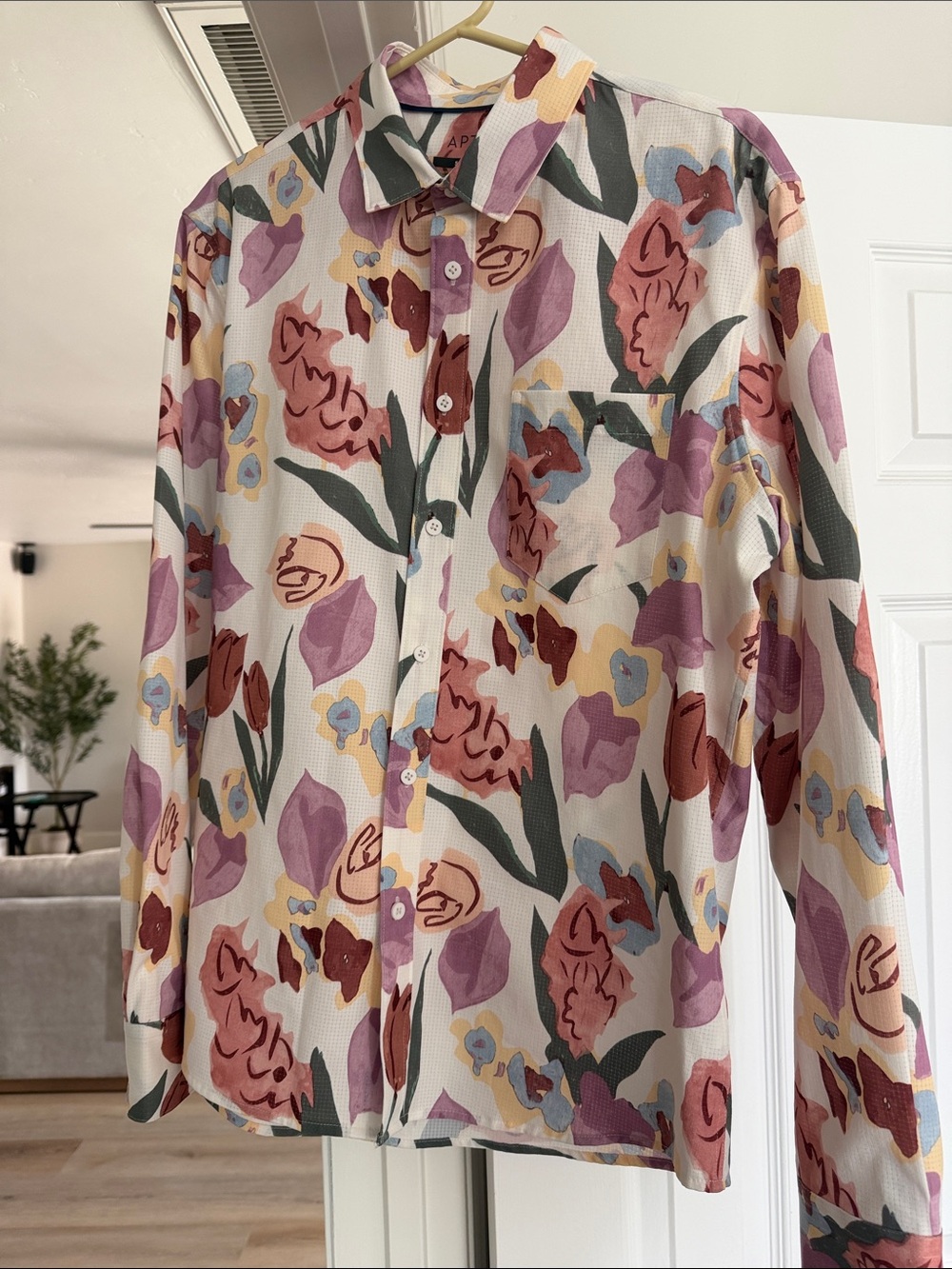 Apt. 9 Pink Multi Floral Button-Down Shirt